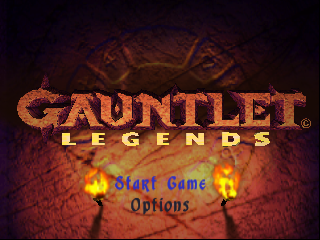 Gauntlet Legends title screen for Nintendo 64